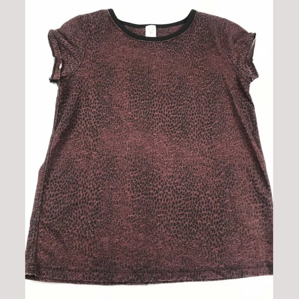 We The Free People Cap Sleeve Tee Shirt SZ M